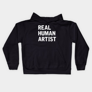 Real Human Artist Kids Hoodie